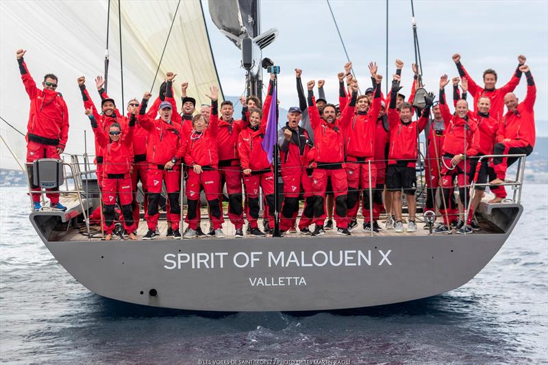 Spirit of Malouen X winner of the Maxi 1 class - IMA Mediterranean Maxi Inshore Challenge - Les Voiles de Saint-Tropez photo copyright Gilles Martin-Raget taken at Société Nautique de Saint-Tropez and featuring the Maxi class