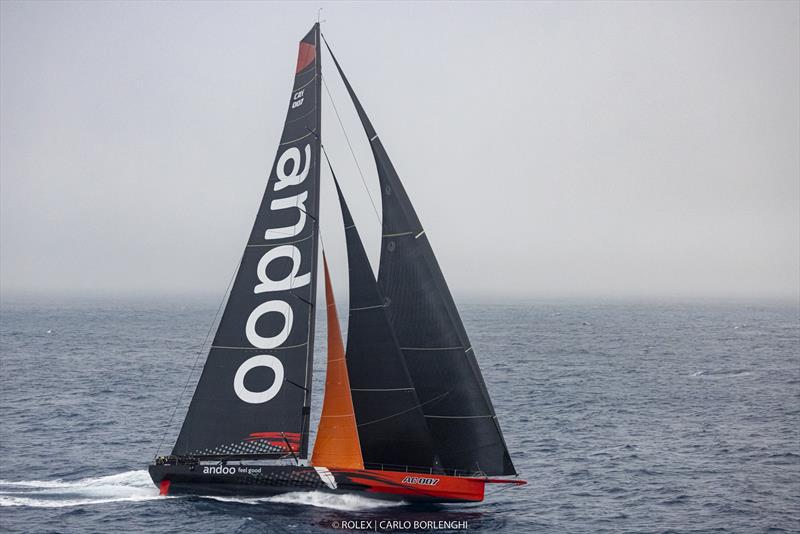 Andoo Comanche on the afternoon of 27 December, 2022 Rolex Sydney Hobart Yacht Club photo copyright Carlo Borlenghi/Rolex taken at  and featuring the Maxi class