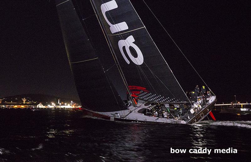 andoo Comanche nears the finish line photo copyright Bow Caddy Media taken at Cruising Yacht Club of Australia and featuring the Maxi class