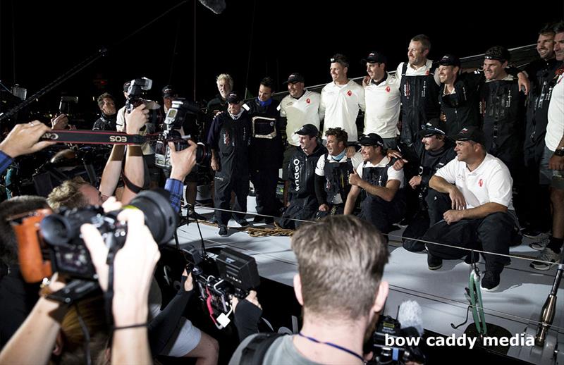 The andoo Comanche team photo copyright Bow Caddy Media taken at Cruising Yacht Club of Australia and featuring the Maxi class