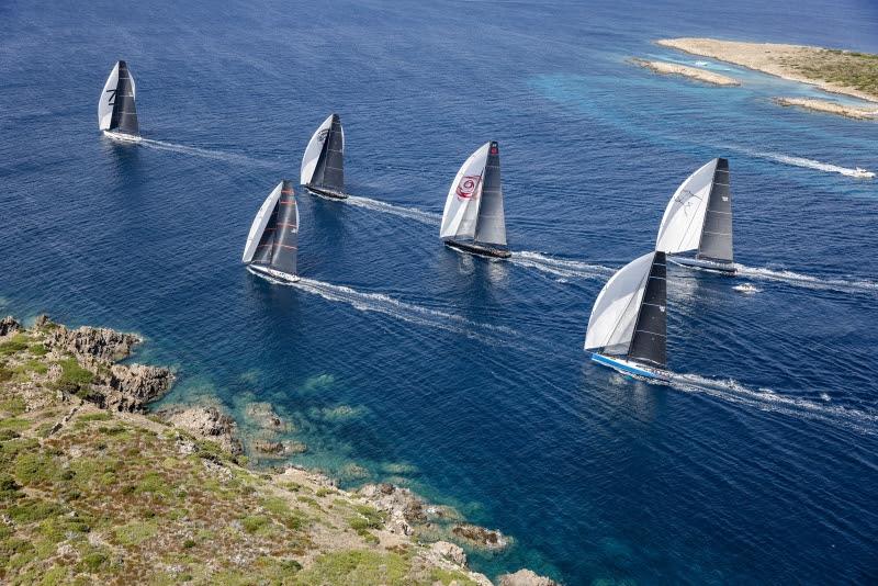 Maxi yachts racing in the La Maddalena archipelago - photo © Rolex / Carlo Borlenghi