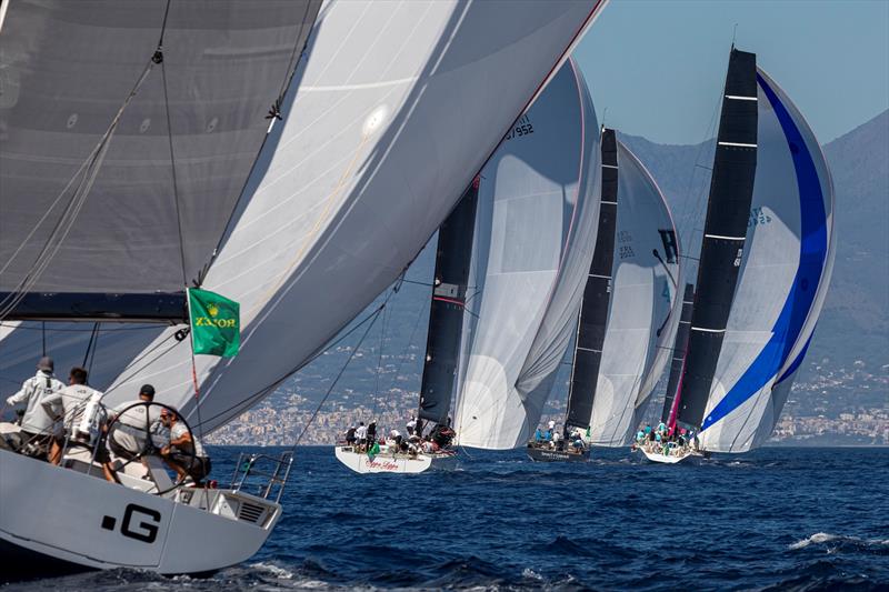 Maxi fleet run back to Sorrento photo copyright IMA / Studio Borlenghi taken at Circolo del Remo e della Vela Italia and featuring the Maxi class