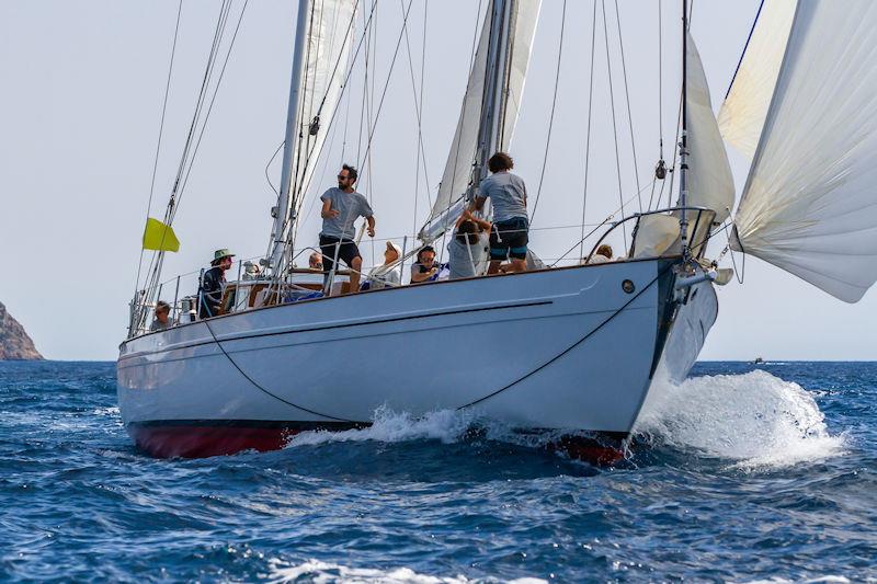 PalmaVela Day 3: The 1961 vintage ketch Stormvogel was back to her winning ways today photo copyright Laura G. Guerra taken at Real Club Náutico de Palma and featuring the Maxi class