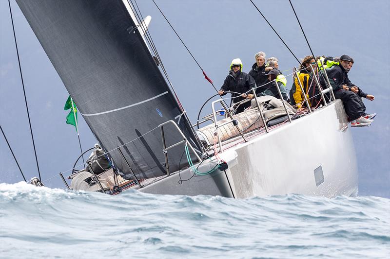 Pascale Decaux at the helm of her Wally 80 Tilakkhana - IMA Maxi European Championship - photo © IMA / Studio Borlenghi