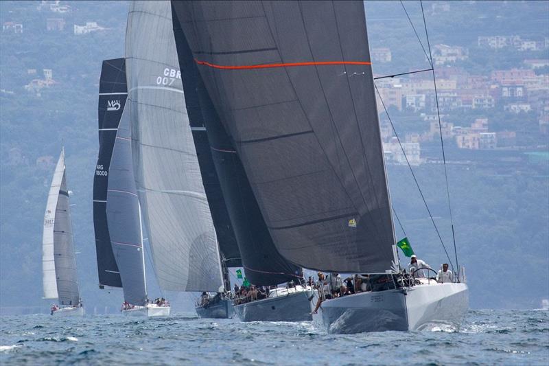 Gabriele Guerzoni's .G leads a group of Maxi 4 yachts - IMA Maxi European Championship photo copyright IMA / Studio Borlenghi taken at  and featuring the Maxi class