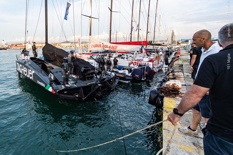 Flying Nikka returns from last minute sea trials today - 151 Miglia-Trofeo Cetilar - photo © Fabio Taccola