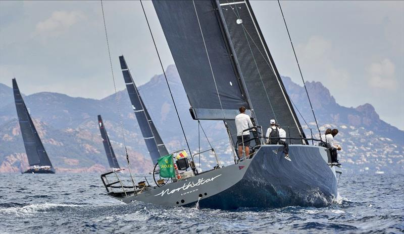 Peter Dubens' North Star sets sail for Genoa on the Rolex Giraglia offshore race photo copyright Rolex / Studio Borlenghi taken at Yacht Club Italiano and featuring the Maxi class
