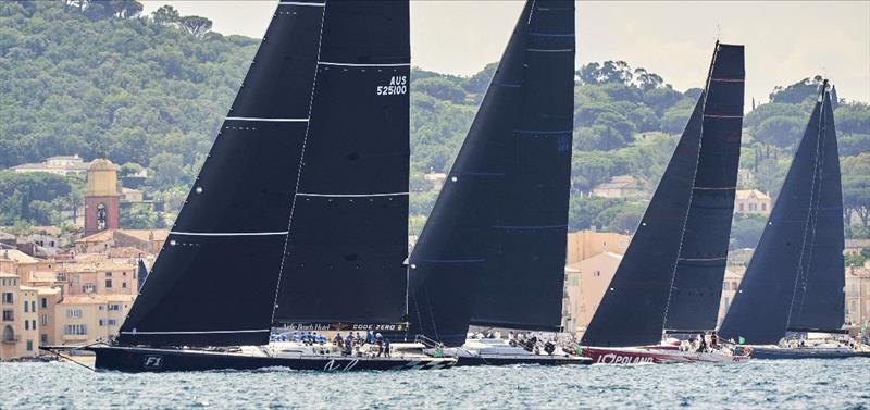The maxi fleet sets sail from Saint-Tropez on the Rolex Giraglia's offshore race - photo © Rolex / Studio Borlenghi