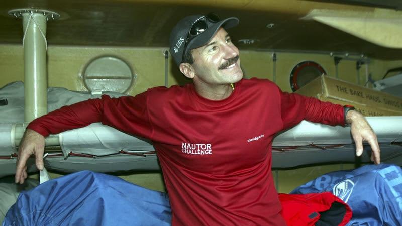21 September 2002, Volvo Ocean Race 2001-2002. Amer One tactician Paul Cayard below decks before the start of Leg 4 - photo © Carlo Borlenghi / SEA&SEE Electronic Image