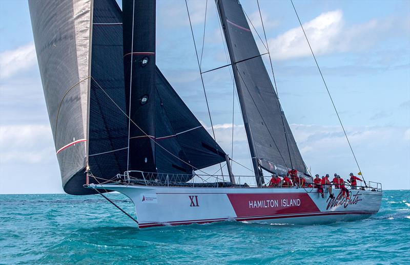 What a record - Wild Oats XI photo copyright Bow Caddy Media taken at Hamilton Island Yacht Club and featuring the Maxi class