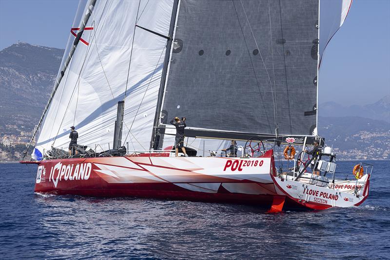 After defending well for the majority of the race, the VO70 I Love Poland was finally pipped at the post by the Cookson 50 Kuka 3 - Palermo-Montecarlo - photo © Circolo della Vela Sicilia / Studio Borlenghi