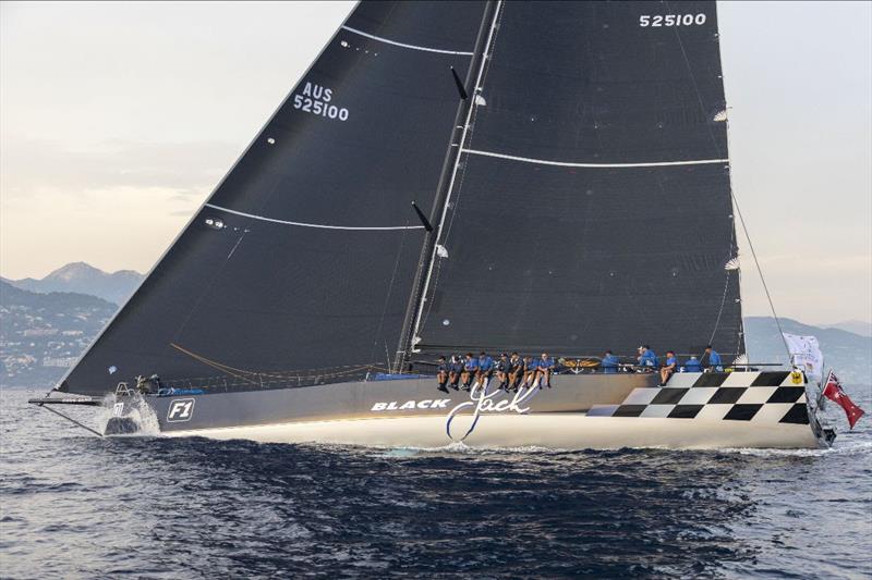 Since last racing the Palermo-Montecarlo as Esimit Europa II, Black Jack has been modified but has lost none of her light wind pace photo copyright Circolo della Vela Sicilia / Studio Borlenghi taken at Circolo della Vela Sicilia and featuring the Maxi class