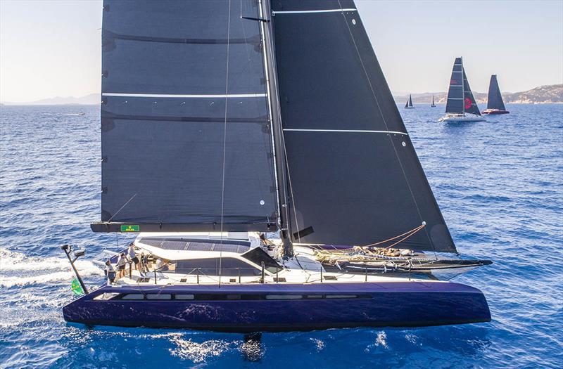 The Maxi Multihull trio with Convexity 2 in the foreground - Maxi Yacht Rolex Cup - photo © IMA / Studio Borlenghi