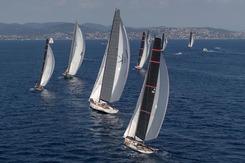 Maxi A en route to Fréjus - 2023 Les Voiles de Saint-Tropez photo copyright Gilles Martin-Raget taken at Société Nautique de Saint-Tropez and featuring the Maxi class