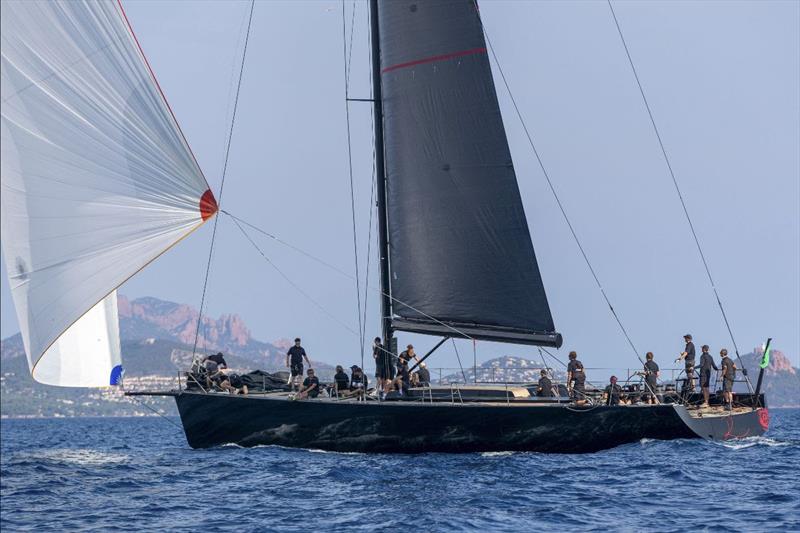 Sven Wackerhagen's Rose was today's Maxi B winner - 2023 Les Voiles de Saint-Tropez photo copyright Gilles Martin-Raget taken at Société Nautique de Saint-Tropez and featuring the Maxi class