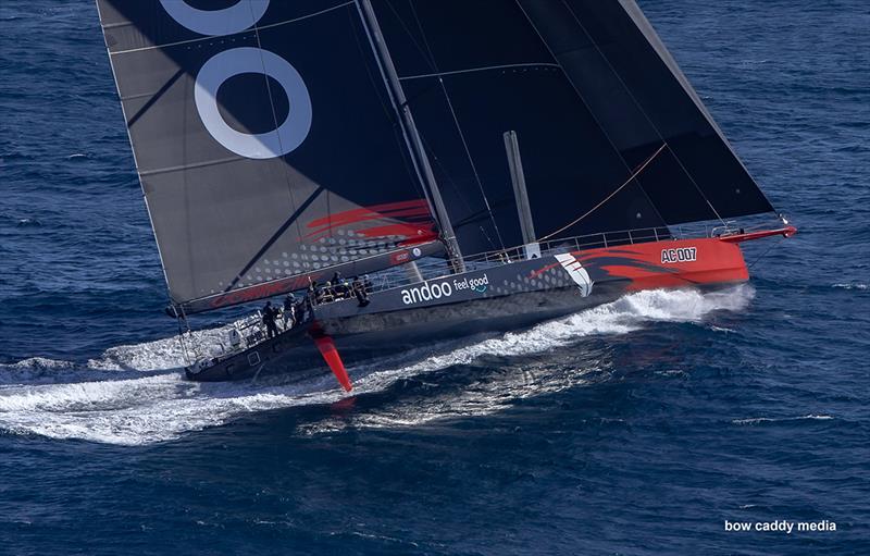 Heaps of power and the ability to do something with it - andoo Comanche photo copyright Bow Caddy Media taken at Cruising Yacht Club of Australia and featuring the Maxi class