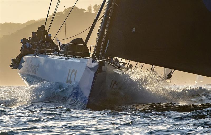 LawConnect powers down Harbour photo copyright Bow Caddy Media taken at Cruising Yacht Club of Australia and featuring the Maxi class