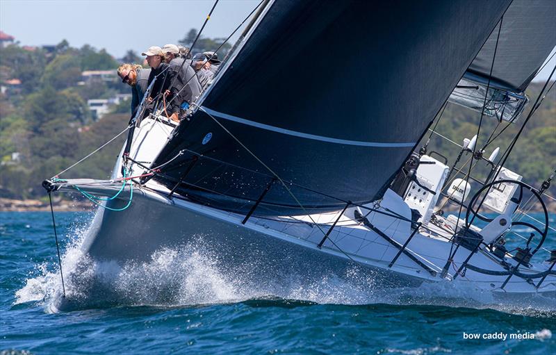 No Limit on the breeze photo copyright Bow Caddy Media taken at Cruising Yacht Club of Australia and featuring the Maxi class