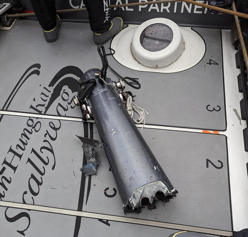 Broken bowsprit, but all sails were saved! - photo © SHK Scallywag