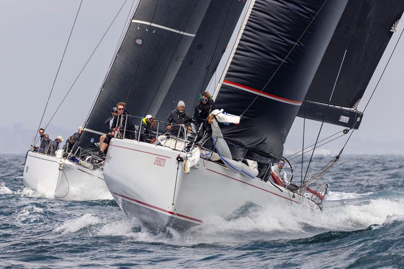 The canting keel, water ballasted Mylius 60 Cippa Lippa X on day 2 of the IMA Maxi Europeans photo copyright IMA / Studio Borlenghi  taken at Circolo del Remo e della Vela Italia and featuring the Maxi class