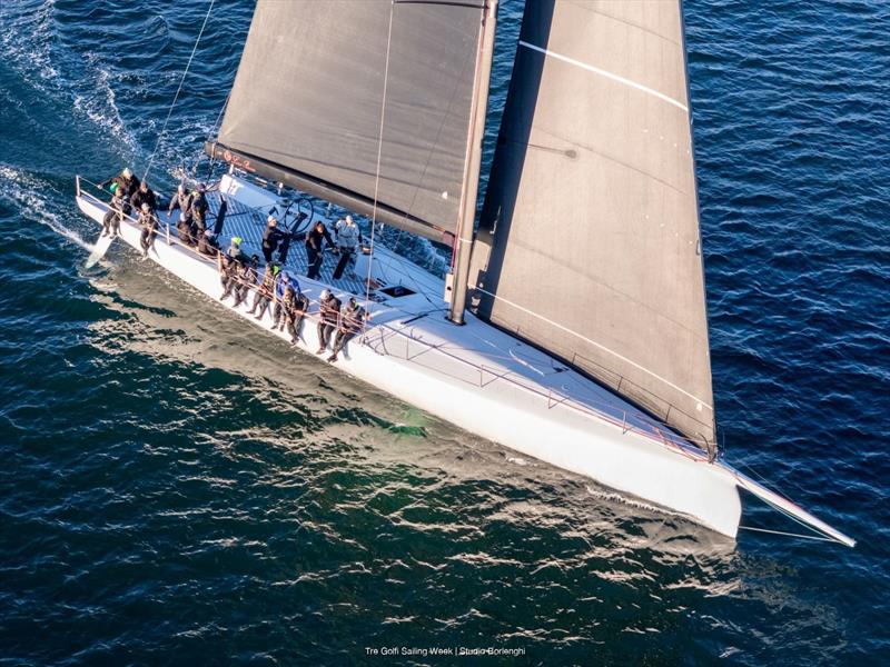 Peter Harrison's Jolt was second overall after a wet journey - photo © Tre Golfi Sailing Week / Studio Borlenghi