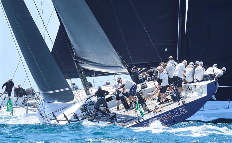 Tre Golfi Sailing Week IMA Maxi European Championship Inshore Series - Day 3 photo copyright Tre Golfi Sailing Week / Studio Borlenghi taken at Circolo del Remo e della Vela Italia and featuring the Maxi class