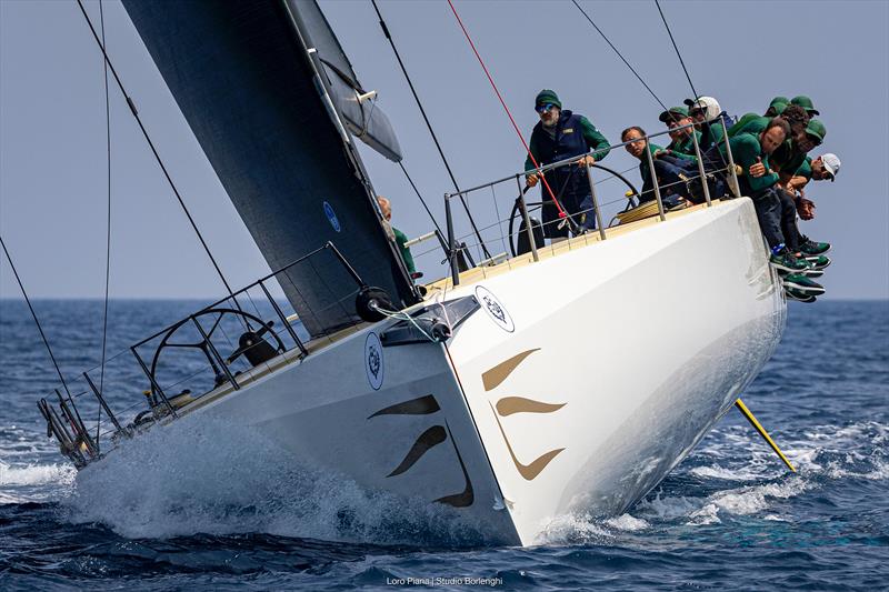 Giovanni Lombardi Stronati at the helm of his brand Django 7X - Loro Piana Giraglia - photo © Loro Piana / Studio Borlenghi 