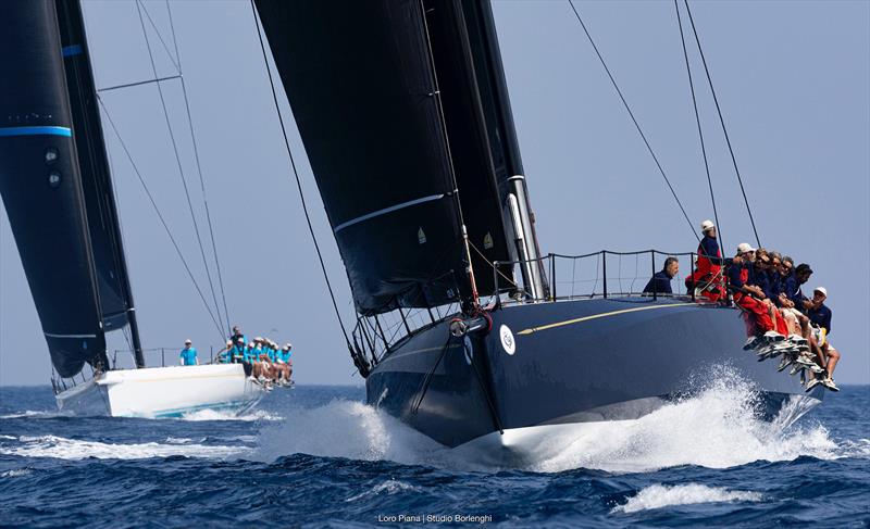 Pier Luigi Loro Piana 80ft My Song was second in the Maxi 100 class today to Alessandro Del Bono's Maxi 100 overall winner Capricorno - Loro Piana Giraglia - photo © Loro Piana / Studio Borlenghi