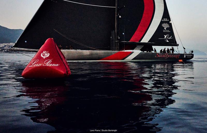 SHK Scallywag crosses the finish line to take line honours - photo © Loro Piana / Studio Borlenghi