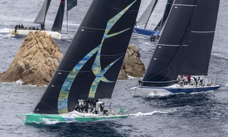 The Grand Prix fleet during today's coastal race - Maxi Yacht Rolex Cup 2025 - photo © Rolex / Carlo Borlenghi