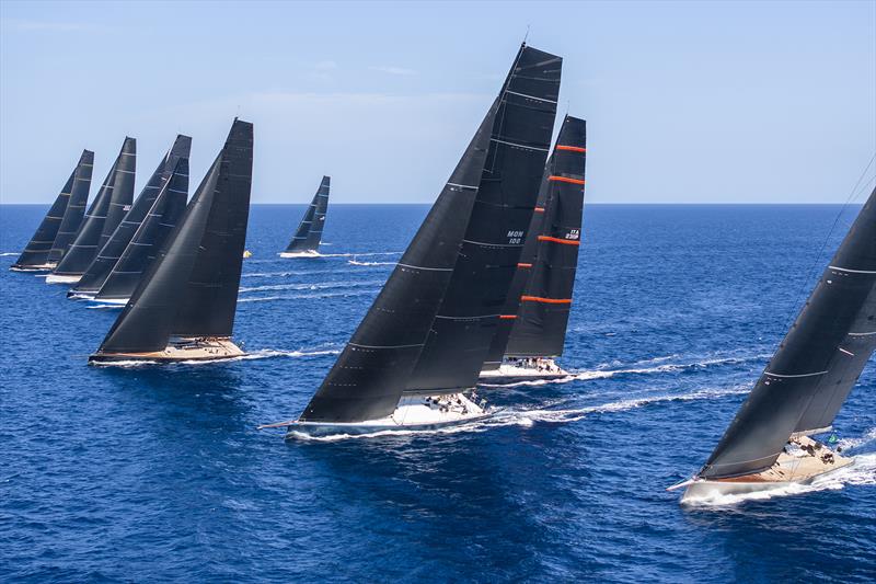 Hot competition - Maxi 1 sets sail - Maxi Yacht Rolex Cup - photo © IMA / Studio Borlenghi 
