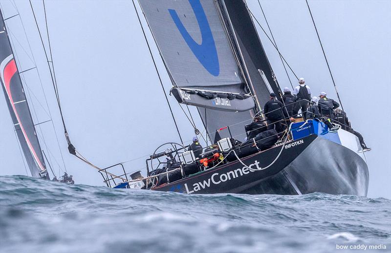 Law Connect heads to sea photo copyright Bow Caddy Media taken at Cruising Yacht Club of Australia and featuring the Maxi class