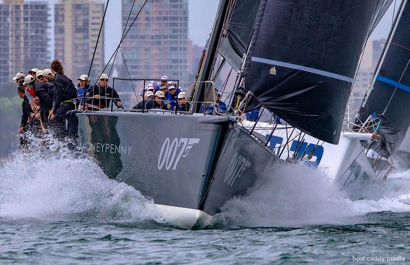 Money Penny took a daring dive across the startline at the boat end - photo © Bow Caddy Media