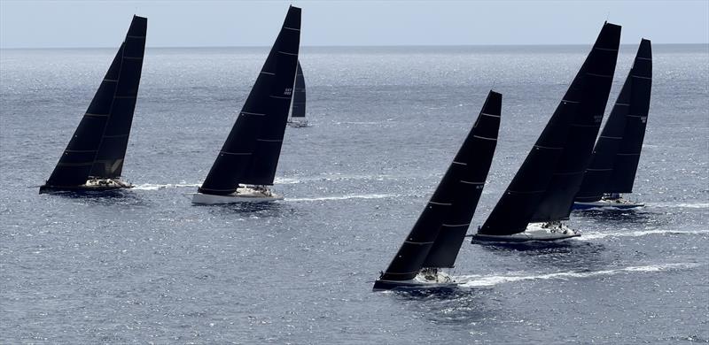 The second race for the IMA Maxi class got under way in more moderate conditions - RORC Nelson's Cup photo copyright IMA taken at Royal Ocean Racing Club and featuring the Maxi class