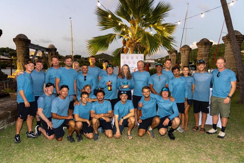 Joost & Laura Schuijff and the crew of Leopard 3 at the prizegiving - 2026 RORC Nelson's Cup photo copyright Tim Wright / RORC taken at Royal Ocean Racing Club and featuring the Maxi class