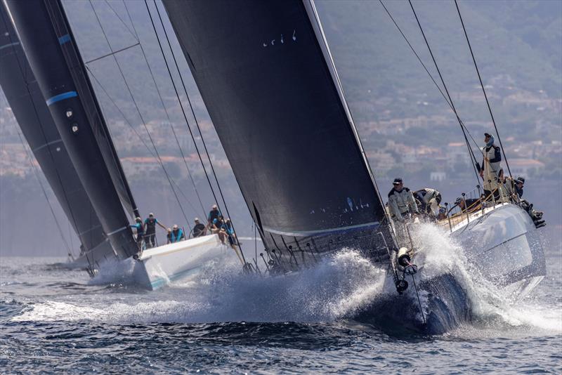 Pier Luigi Loro Piana's My Song leads Alessandro Del Bono's Capricorno during last year's event photo copyright IMA / Studio Borlenghi  taken at Circolo del Remo e della Vela Italia and featuring the Maxi class