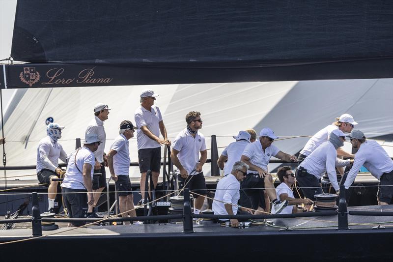 IMA Maxi European Championship 2026 Inshore Racing Day 2 - Marc Blees at the helm of Jethou, with Sir Peter Ogden to his left - photo © IMA / Studio Borlenghi