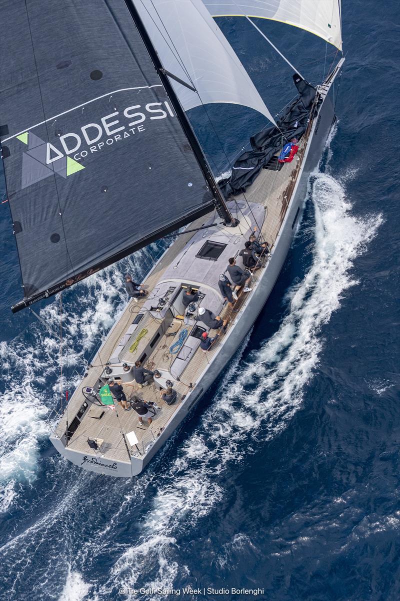 IMA Maxi European Championship 2026 - Inshore Racing final day photo copyright Tre Golfi Sailing Week / Studio Borlenghi taken at Circolo del Remo e della Vela Italia and featuring the Maxi class