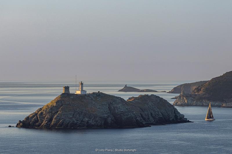 Giraglia, the Mediterranean's equivalent of the Fastnet Rock photo copyright Loro Piana / Studio Borlenghi taken at Yacht Club Italiano and featuring the Maxi class