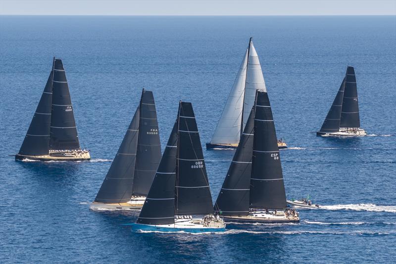 Maxi Yacht Rolex Cup 2026 Day 2 - Already moments after the start Twin Soul B has edged ahead in the Maxi 3 race - photo © IMA / Studio Borlenghi 