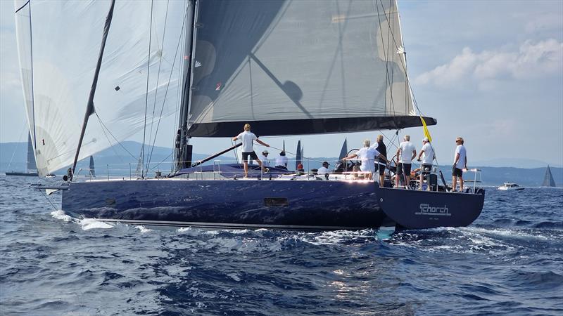 Alois Neukirchen's Mylius 66 RS Schorch is competing in Maxi 3 at Les Voiles de Saint-Tropez - photo © IMA