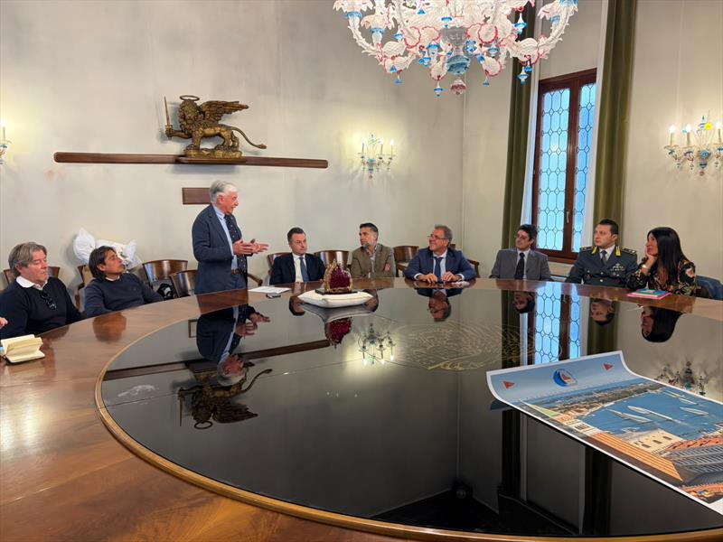 The 13th edition of the Venice Hospitality Challenge – City of Venice Sailing Grand Prix was presented this morning in the prestigious setting of Palazzo Dandolo Farsetti photo copyright Venice Hospitality Challenge taken at Yacht Club Venezia and featuring the Maxi class