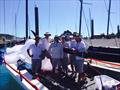 New MC38 Australian champions Leslie Green (third left) and Ginger crew at Audi Hamilton Island Race Week © Ellen Pragnell-Raasch