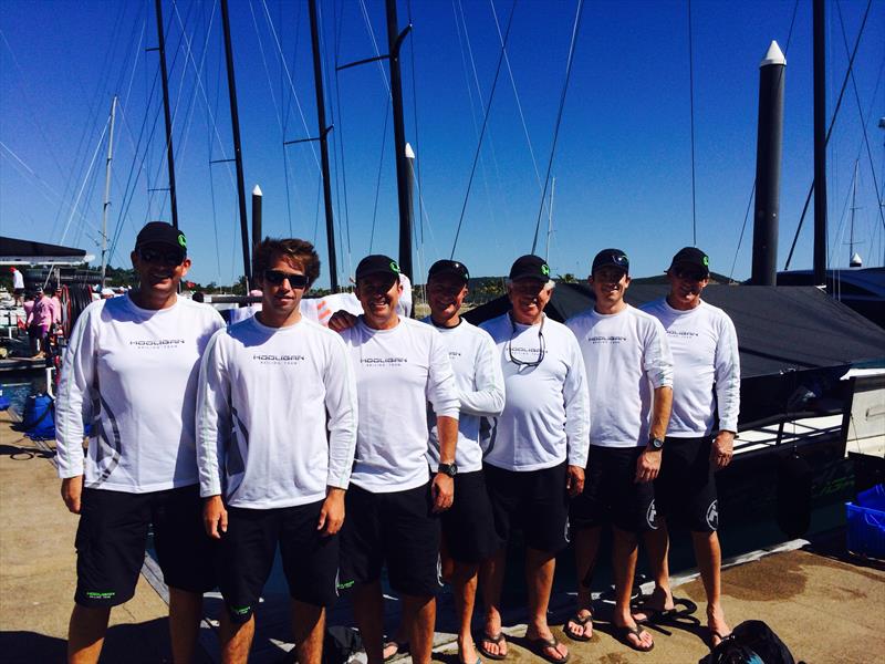 Third placed Marcus Blackmore and his 'Hooligans' at Audi Hamilton Island Race Week photo copyright Ellen Pragnell-Raasch taken at Royal Hamilton Yacht Club and featuring the MC38 class