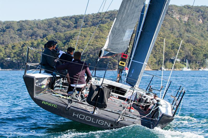 Hooligan 2nd overall in MC38 Winter Series Act 3 photo copyright KJT Sailing Photography taken at Royal Prince Alfred Yacht Club and featuring the MC38 class