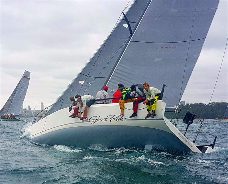 Ghost Rider and Easy Tiger in the distance during the MC38 2017-18 Summer Series Act 1 in Sydney photo copyright MC38 media taken at Royal Sydney Yacht Squadron and featuring the MC38 class