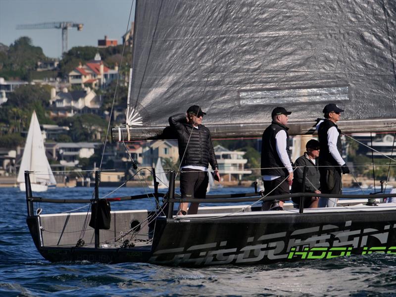 Chis Dare joined Hooligan for MC38 2020 Season Act 3 on Sydney Harbour photo copyright Tilly Lock Media taken at Royal Sydney Yacht Squadron and featuring the MC38 class