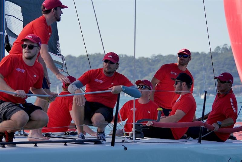 Lazy Dog crew at MC38 Season Act 1 photo copyright Tilly Lock Media taken at Royal Prince Alfred Yacht Club and featuring the MC38 class