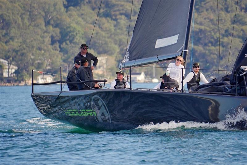 Winning Hooligan crew Act 3 photo copyright Tilly Lock Media taken at Royal Prince Alfred Yacht Club and featuring the MC38 class