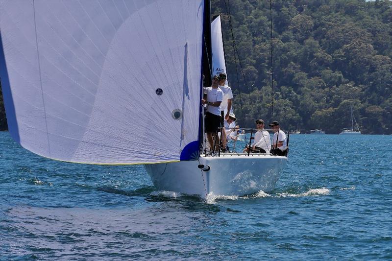 Steve Barlow's Lightspeed on Pittwater photo copyright Tilly Lock Media taken at Royal Prince Alfred Yacht Club and featuring the MC38 class